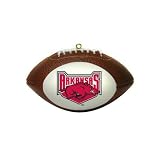 Arkansas Razorbacks Mini Football Christmas Ornament