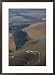 Cut into a chalk hill, a horse commands the site of a Celtic fort Subject Framed Art Poster Print by James P. Blair, 21x29