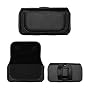 Black Horizontal Leather Pouch For Samsung JET S8000 Phone Case Cover with Belt Clip Magnetic Closing