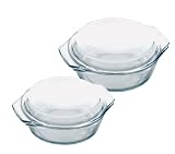 Marinex 4-Piece Round Casserole Set, Gift-Boxed