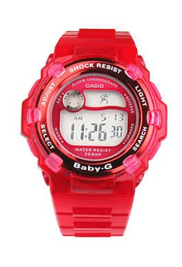Casio Baby G Ladies Red Resin #BG-3001-4DR