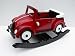 Toys : 35" Long Red Rocking Car with White Wheels/Lamps/Mirrors and Hood