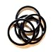 Threadless Headset Spacer 1-1/8 x 2.5mm 5 Per Bag Black