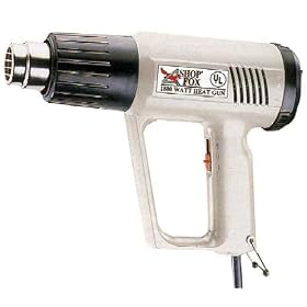 Woodstock International D2906 Shop Fox Heat Gun - 1200W with 4 Piece Nozzle Kit by Shop Fox