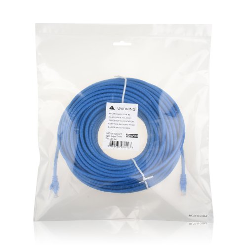 Cable Matters Cat6 Snagless Ethernet Patch Cable in Blue 100 Feet