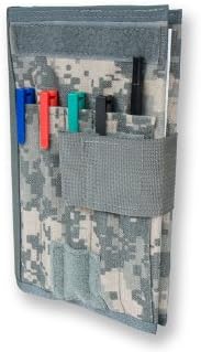 Spartan Army Book Cover, Military Green Log Book Cover, 5" x 8" Memorandum Cover