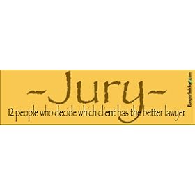 Jury-12 people who decide which client has the better lawyer - Refrigerator Magnets 7x2 in