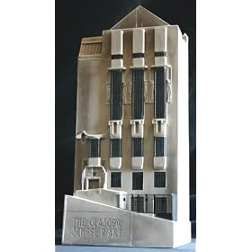 Signed and Dated Architectural Sculpture By Timothy Richards of the West Library Tower of the Glasgow School of Art Designed By Charles Rennie Mackintosh