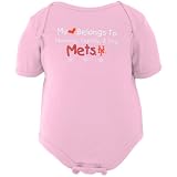 MLB Infant/Toddler Girls' New York Mets Girl Onesie (Pink, 24 Months)