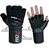 RDX Pro Lift Weight lifting body building gloves Gym