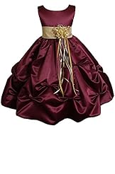 Girls Ankle Length Flower-Girl Dress/Pageant Dress/Wedding Dress 