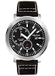 Nautica Men's Brushed Stainless Steel case black dial Watch