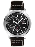 Image of Nautica Men's Brushed Stainless Steel case black dial Watch