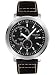 Nautica Men's Brushed Stainless Steel case black dial Watch