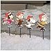 Peanuts Snoopy Linus Lucy and Charlie Brown Christmas Lighted Pathway Markers