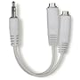Eforcity 3.5mm Audio Stereo Y Adaptor with 1 Male to 2 Female Plugs for iPod, iPod Photo, iPod Nano, iPod Shuffle, iPod Mini, iPod Video, PDAs, CD Players, Portable DVD players