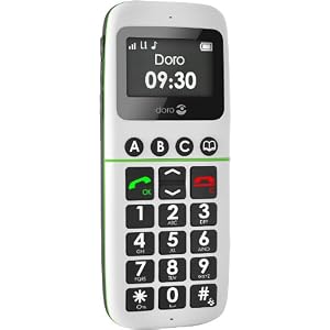 Doro Matra - Phone Easy 338 GSM - Téléphone portable - Touches extra-larges - Mains libres - Blanc