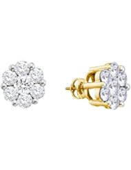 2.00CT-DIA FLOWER EARRING