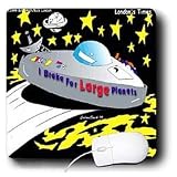 Londons Times Funny Aliens Cartoons - UFO Bumper Stickers - Mouse Pads