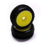 Team Integy 1/8 Buggy Dish Wheel/Tire H Pattern 17mm, Yellow (2) ~ C22859Y