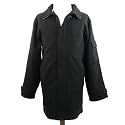 Todd Baxter Black Wool Coat - Size XL
