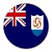 Anguilla Flag Round Mouse Pad