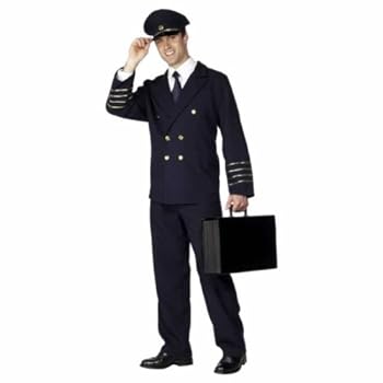 Déguisement pilote de ligne homme - Medium