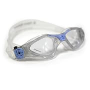 Aqua Sphere Kayenne Ladies Goggles - Clear Lens - Glitter Skirt/Powder Blue Trim