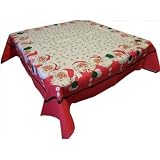 Moda Home Vintage Reproduction Santa Tablecloth, Sliced Bread Collection
