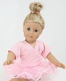 DOLLS BALLET OUTFIT ,LYCRA TUTU AND COTTON BALLET WRAP 14-18 INCH DOLLS[SHOES NOT INCLUDED]