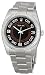Rolex No Date Black Orange Concentric Arabic Dial Stainless Steel Oyster Bracelet Mens Watch 116034BKOCAO