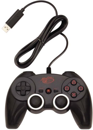 Childrens Toyshop  Video Games : Madcatz Black Wired Six-Axis Gamepad Controller (PS3)