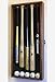 5 MLB Baseball Bat Display Case Cabinet Holder Wall Rack w/ UV Protection - Lockable