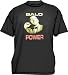 The Three Stooges BALD POWER Curly logo Men's tee Shirt in 12 colors Small thru 6XL