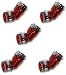 RED Feed Elbow Paintball Gun Loader - Screw Tight - 5 Pack