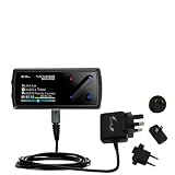 International Wall AC Charger for the Cowon iAudio 7 - Gomadic Brand w TipExchange Technology