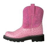 Ariat Pink Ostrich Print Fat Baby by Ariat