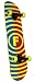 Foundation Vertigo Split Yellow Complete Skateboard