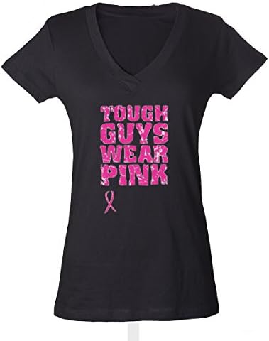 Tough Guys Wear Breast Cancer Awareness Pink Ribbon Women's T-Shirt