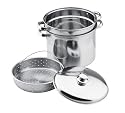 Vinaroz Stainless Steel Collection  Steamer Pot/Pasta Cooker, 4-Pack