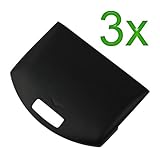 GTMax 3x Black Battery Door for Sony PSP