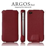 SGP iPhone 4 Leather Case Argos Red