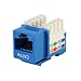 Cat5E Punch Down Keystone Jack - Blue