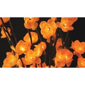 The Light Garden AMFL60 Amber Plum Tree Flower with 60 Lights