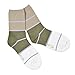 TeeHee Little Boys Basic Cotton Crew Socks 6 Pair Pack (6-8 Years, Rugby Stripe)