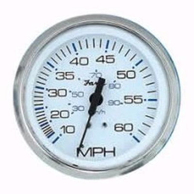 SportingGoods: Faria Chesapeake White SS Marine Instruments Speedometer Style 55 MPH