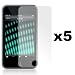 5-Pack Premium Reusable LCD Screen Protector with Lint Cleaning Cloth for Apple iPod Touch 1st Gen 8GB 16GB 32GB