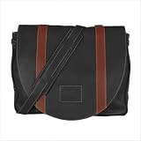 Leather Postal Messenger Bag in Grant
