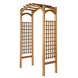 Greenstone - Natural Plantation Garden Arbor with Metal Cap MFS010 from Greenstone... by Greenstone