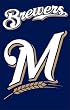 AFMIL Brewers 44x28 Applique Banner Banner Flags MLB